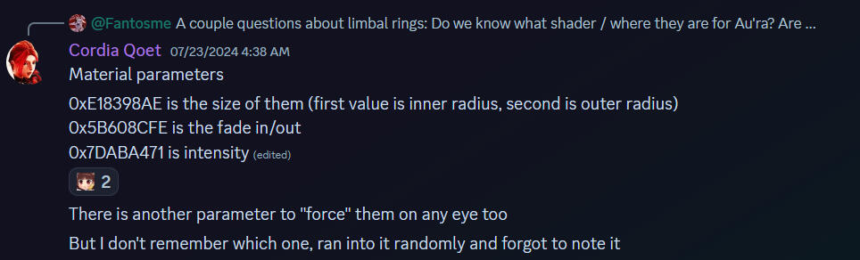 About Au Ra Limbal Rings